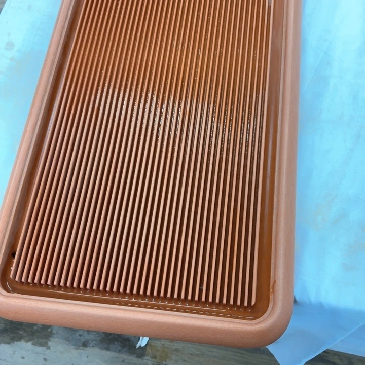 ˋ****?8040 5厚橙金料龙纹款电木茶盘