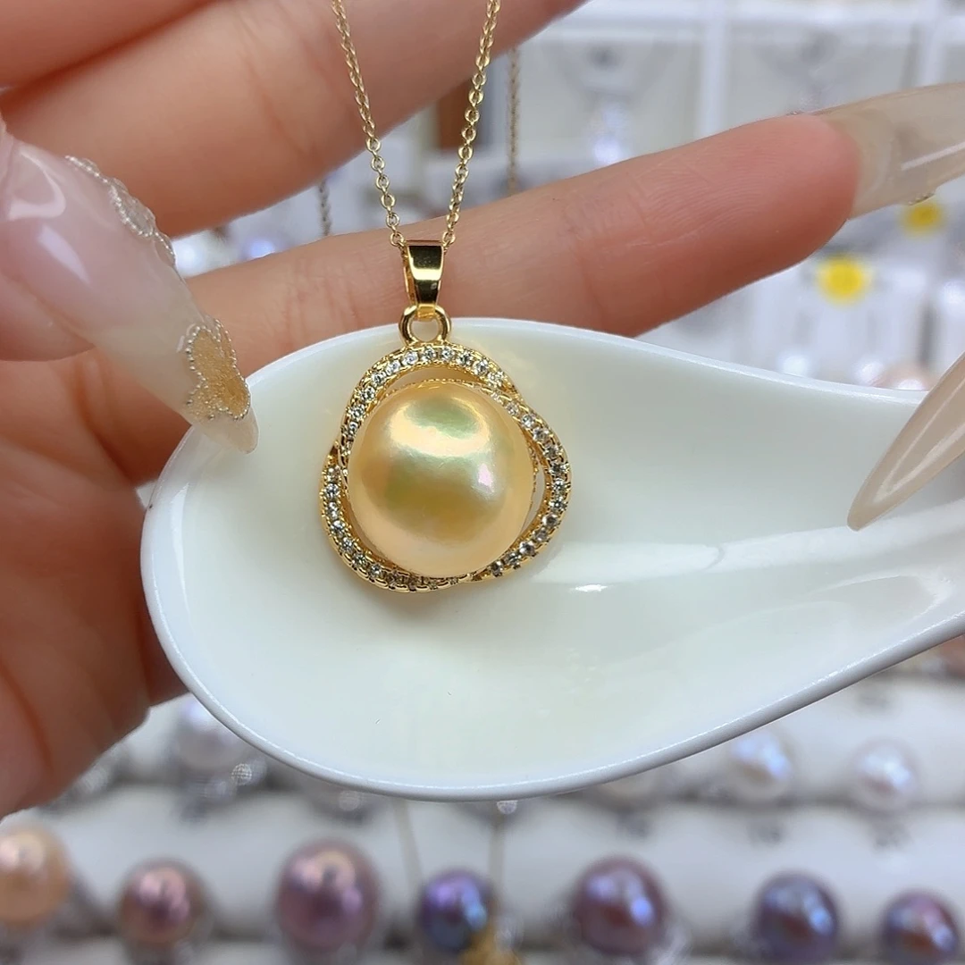 合金颈饰淡水珍珠F