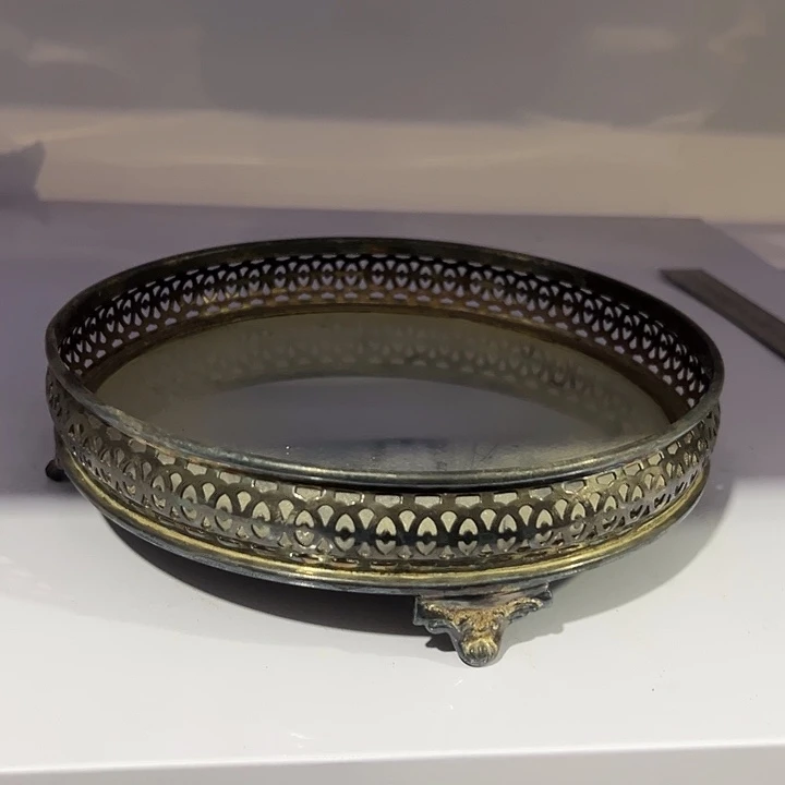 陶瓷复古镜面托盘一只