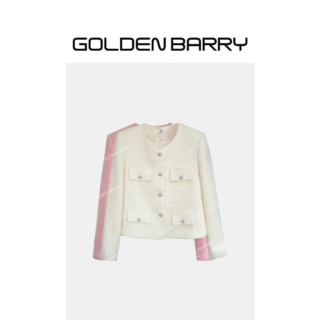 GOLDENBARRY|124089轻奢时尚小香风外套气质短款小香外套【微瑕1】