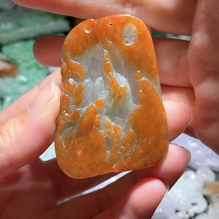 颈饰未镶嵌翡翠天