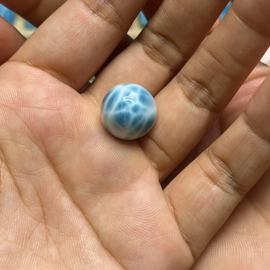 蒽***雅未镶嵌针钠钙石（海纹石）颈饰