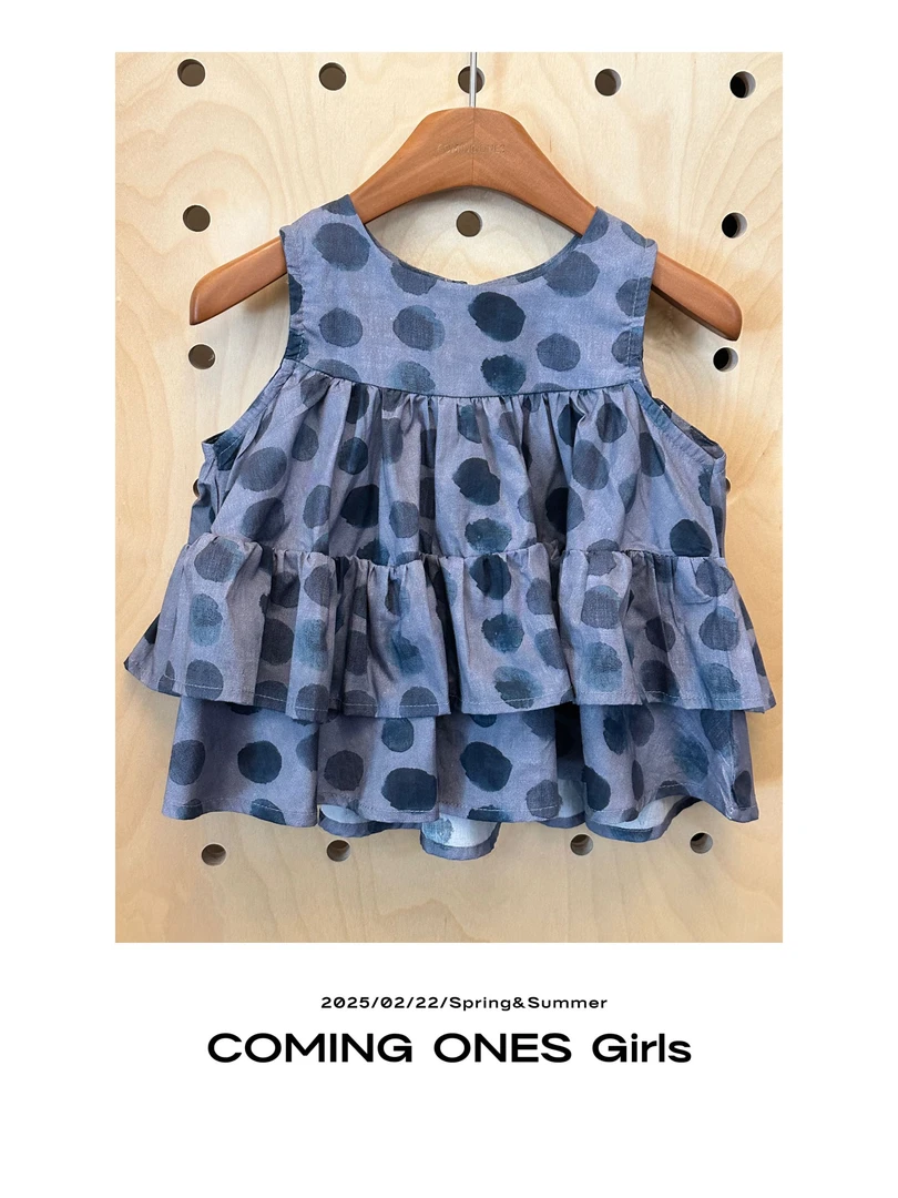 逸朵美芽COMING ONES 女童夏季灰色娃娃衫 85220 dd