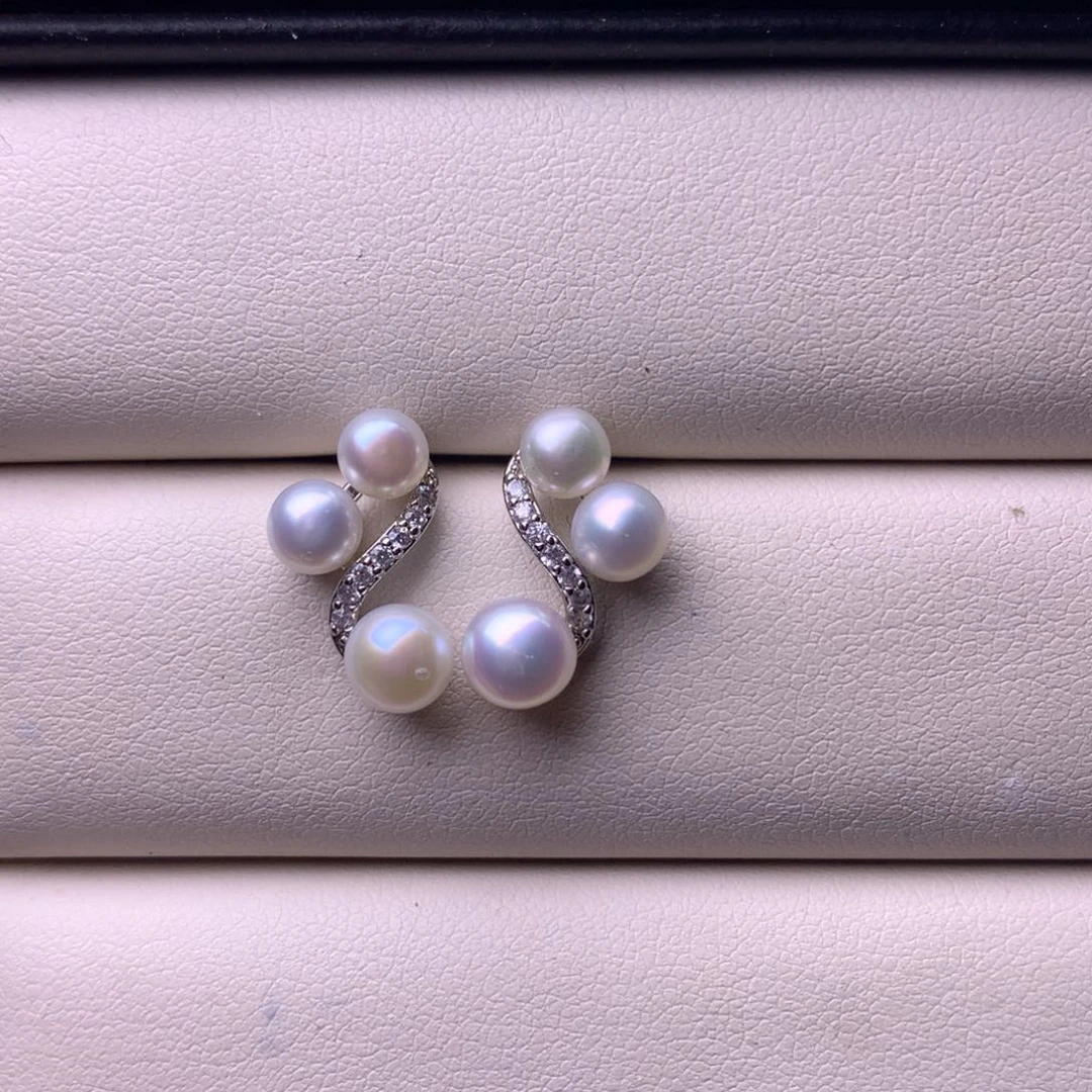 未镶嵌耳饰淡水珍珠