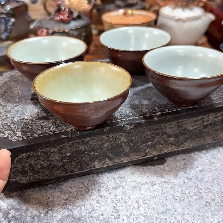 柴烧杯一组四个。。。