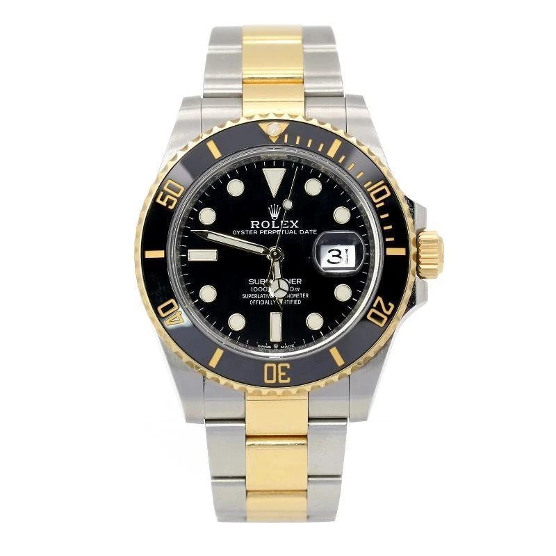 未使用 Rolex/劳力士 潜航者 41mm/126613/间金黑水鬼/夜光/全套