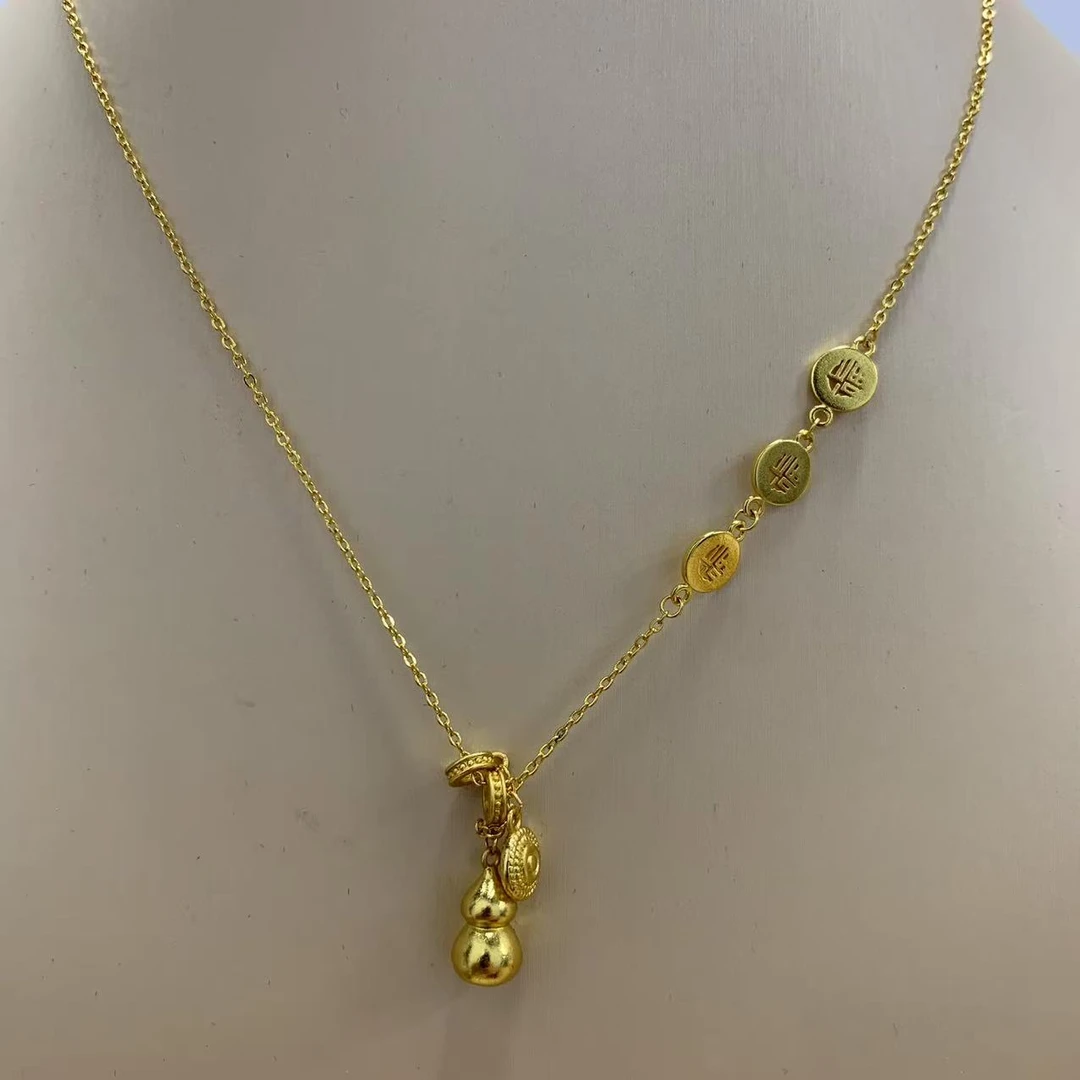 kk高奢--福字葫芦v百搭项链a37