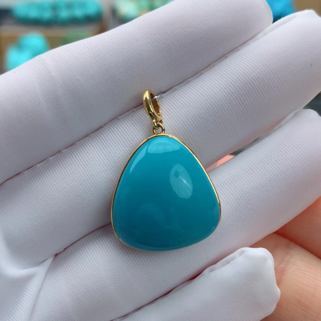 绿松石18K金镶嵌其它