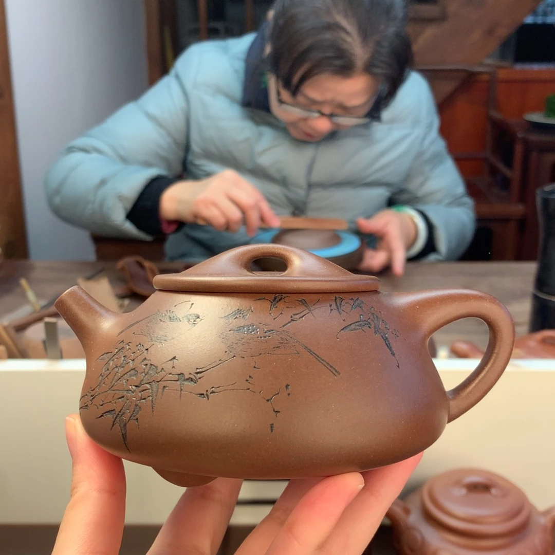 茶壶紫砂全手工 满瓢