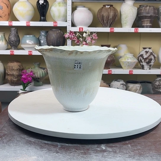 瓶高23口23陶瓷花瓶摆件摆件。181