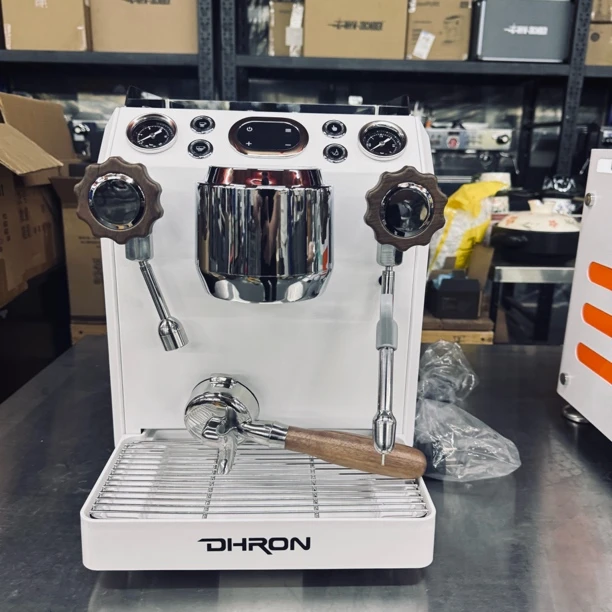 DHRON迪揽小牛7118A家用专业半自动意式咖啡机家用小型商用奶茶店