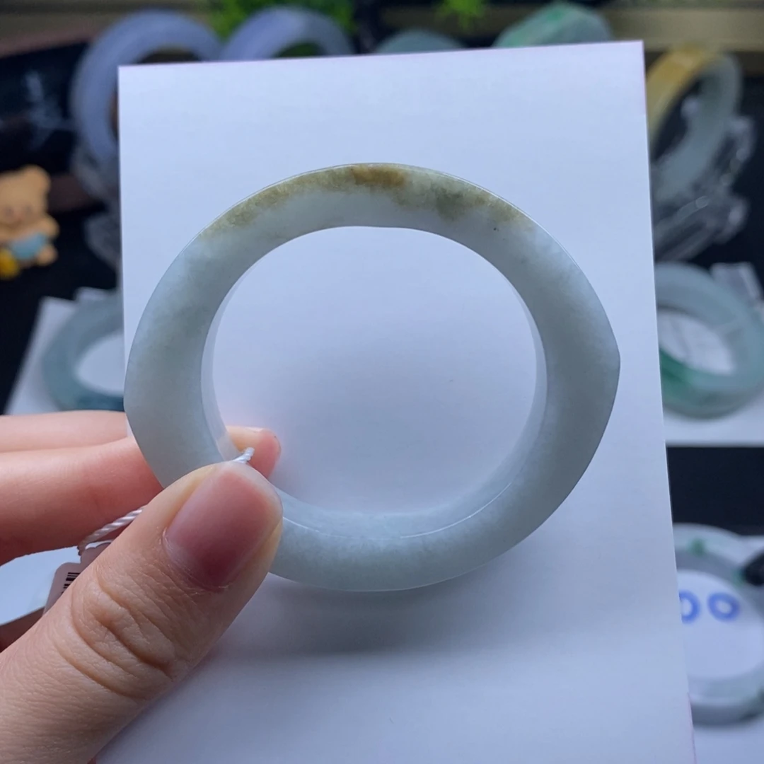 未镶嵌手镯定制翡翠特色黄翡乌鸡贵妃45-50