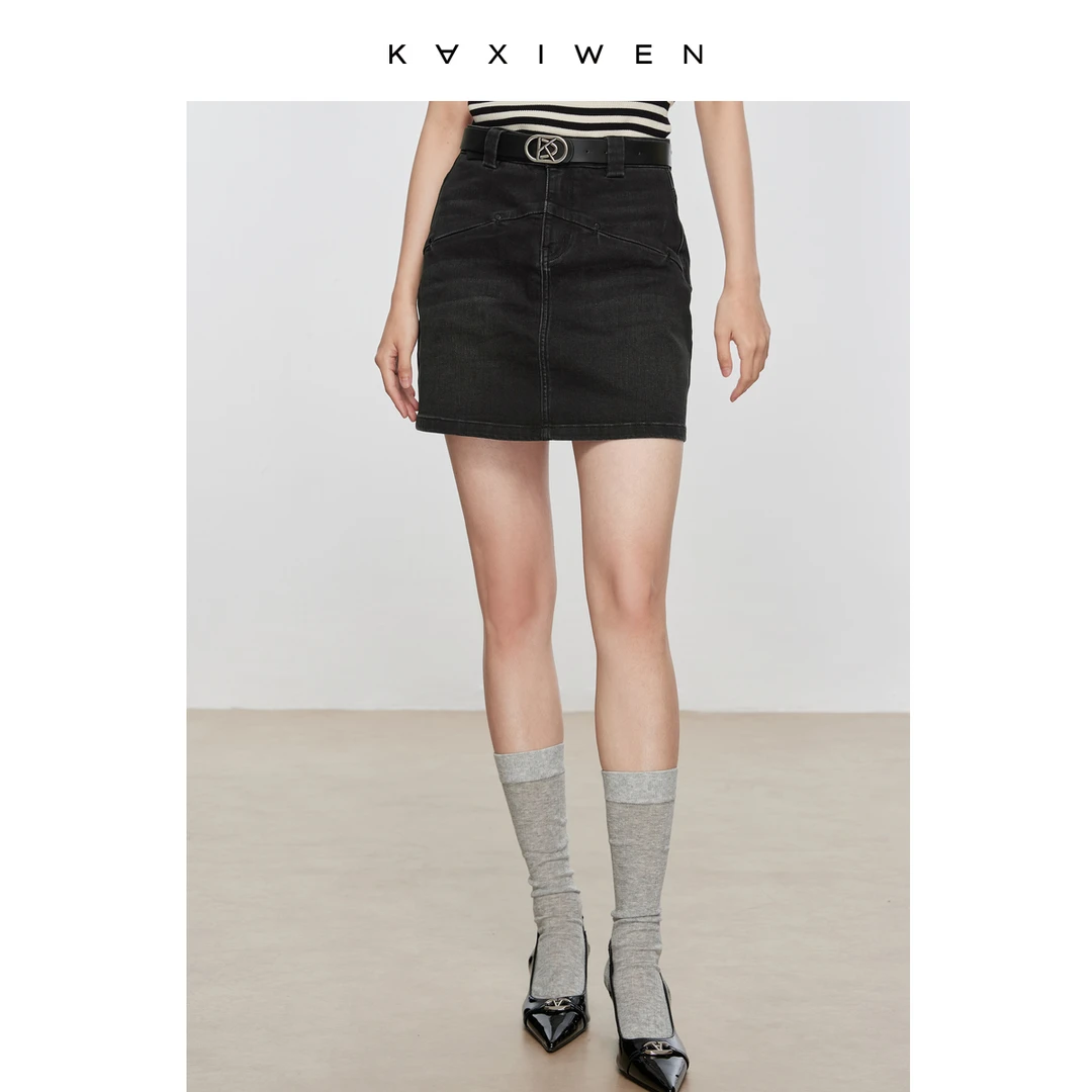 【NOJI&KXW】轻熟风显瘦牛仔包臀裙时尚高腰裙子X07BQS3629