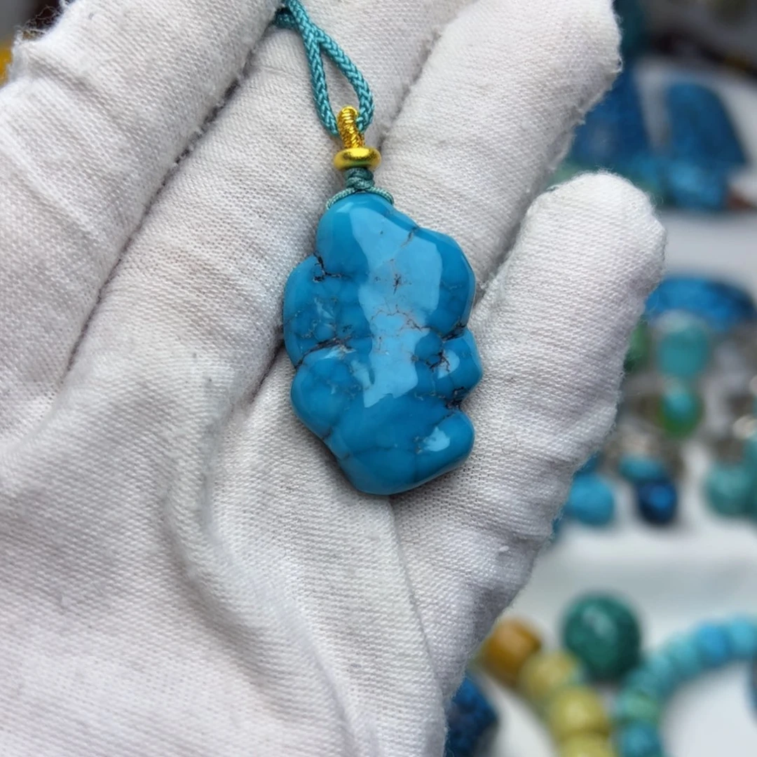 绿松石珠宝奇石未镶嵌