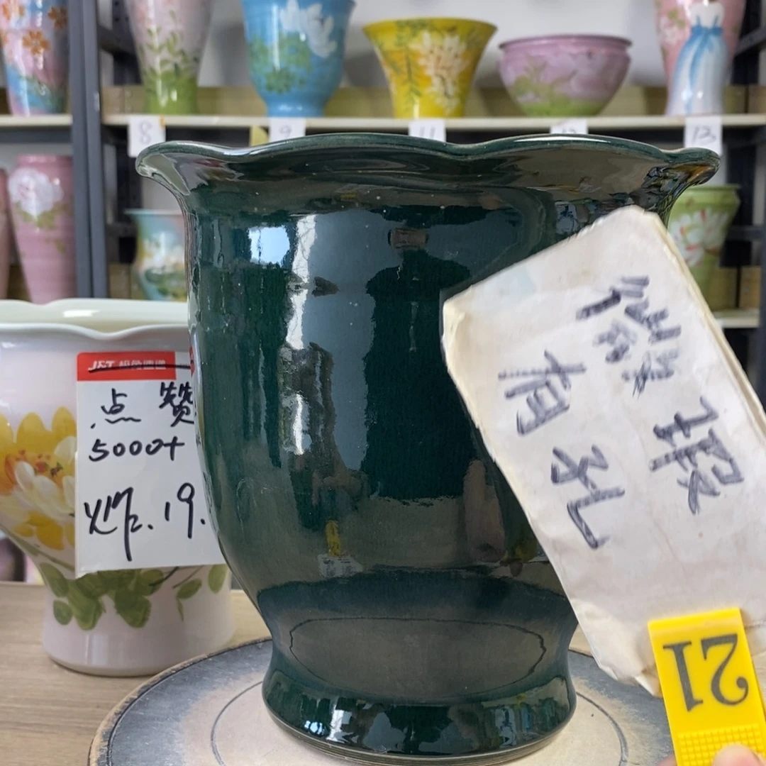 景德镇手工手绘陶瓷花盆
