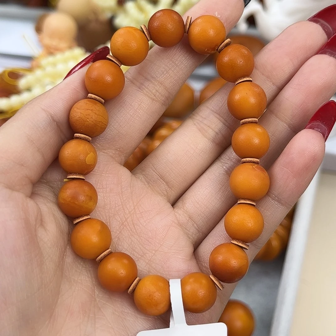 琥珀颈饰未镶嵌蜜蜡