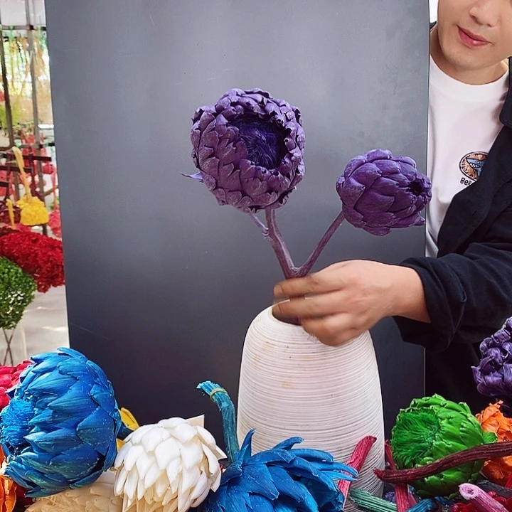 洋蓟永生花混搭多头05