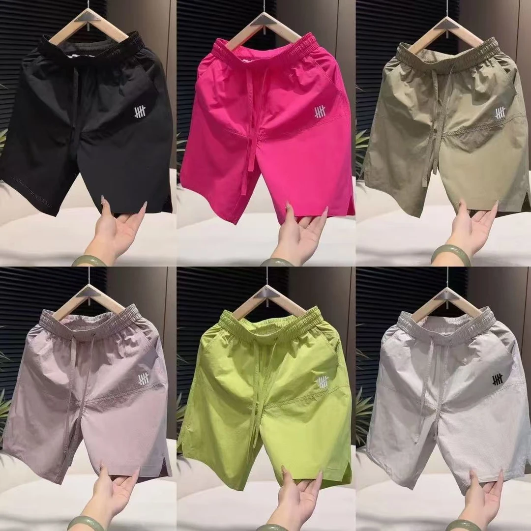 夏季新款时尚休闲短裤男士潮流字母刺绣百搭速干五分裤运动裤潮