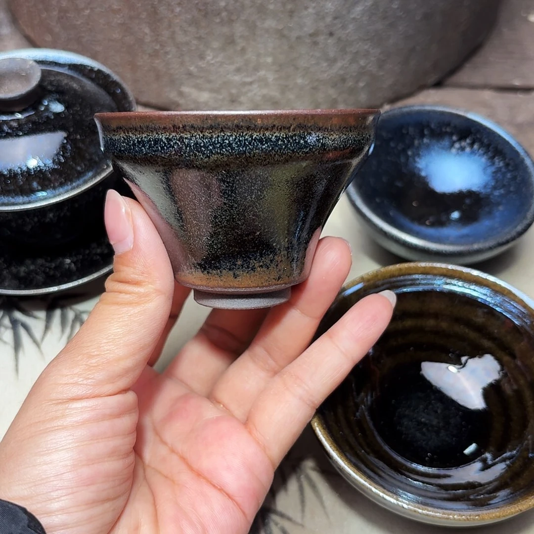 茶盏义兴龙窑建盏48微瑕