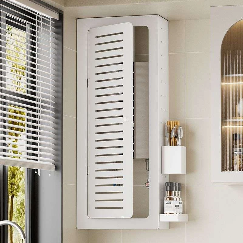 热水器遮挡罩免打孔燃气热水器装饰遮挡罩燃气管道遮挡装饰洞洞板