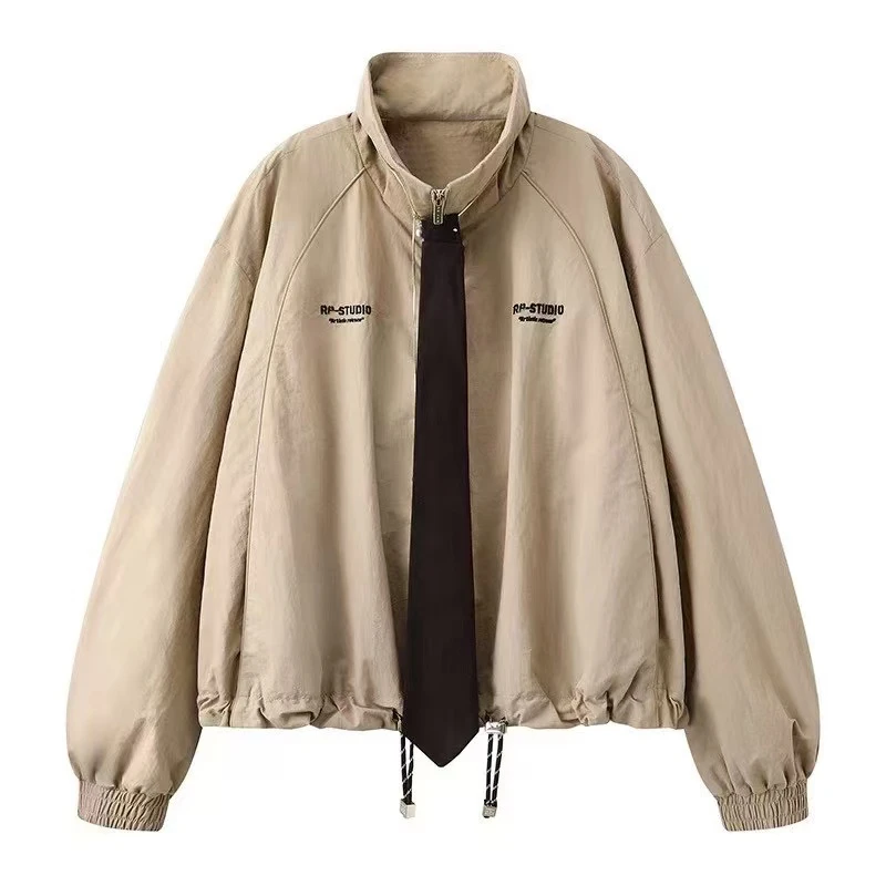 H6457-2025春季新款时尚百搭设计感休闲外套半裙套装