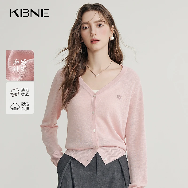 KBNE洋气衣服女针织开衫外套女款爆款2025新款春季时髦洋气针织衫