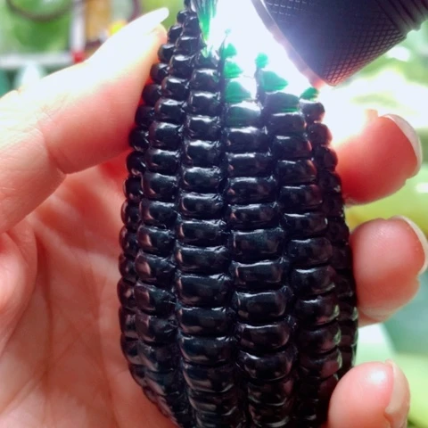 未镶嵌蛇纹石玉手把件