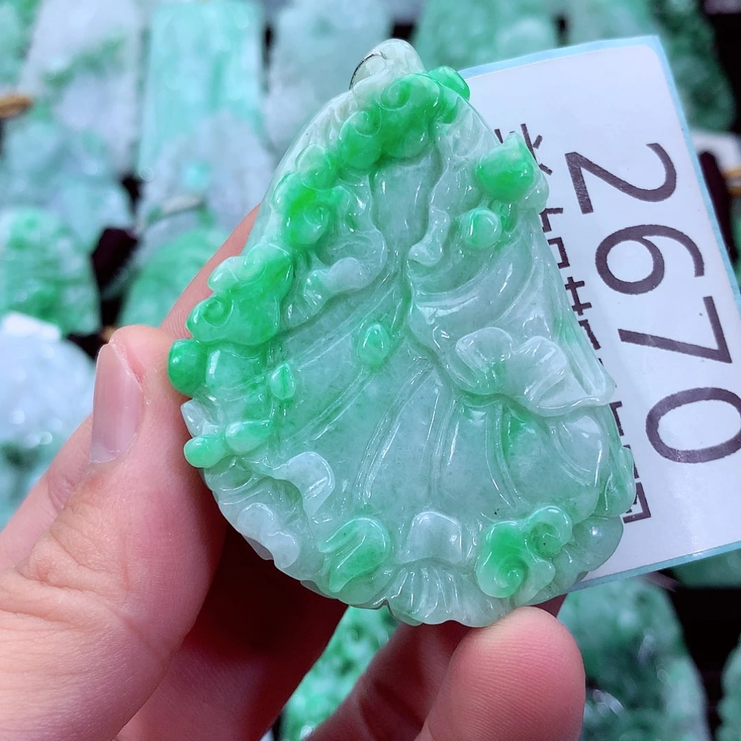 翡翠未镶嵌吊坠(不含链)