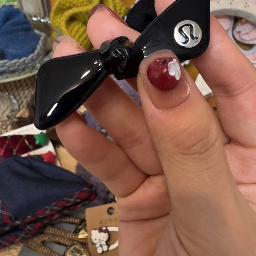 布艺铁合金露露黑色压夹