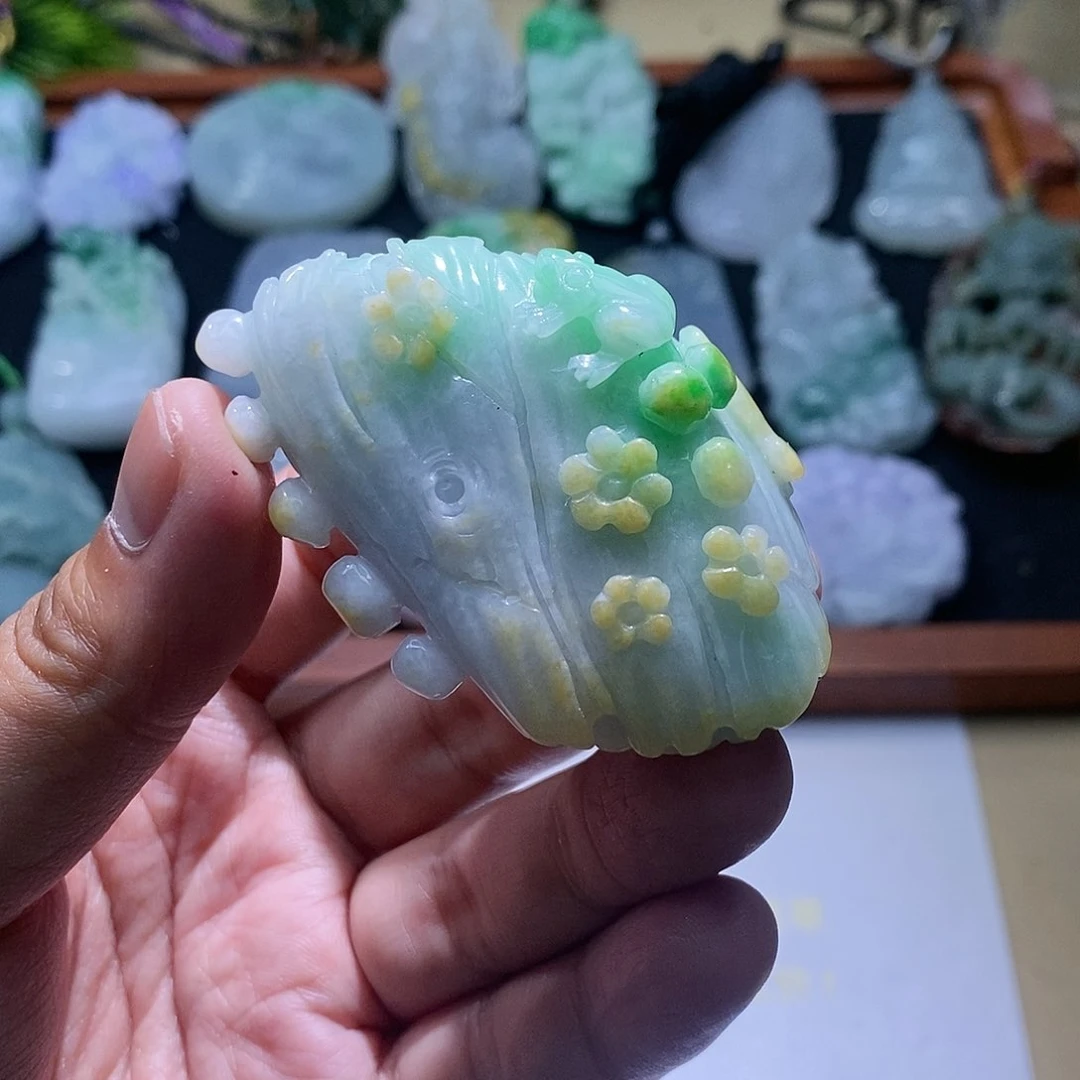 【闪购商品】翡翠颈饰未镶嵌枯木逢春