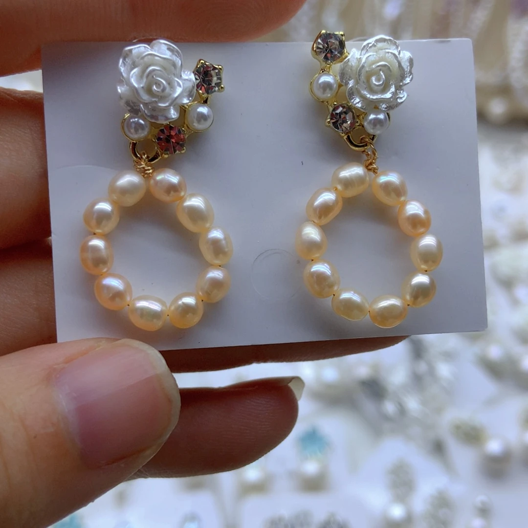 未镶嵌淡水珍珠耳饰