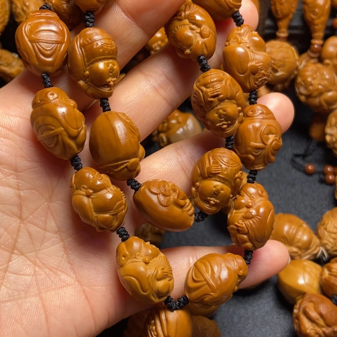 【闪购商品】手串/手链橄榄核醉***颜财神手持