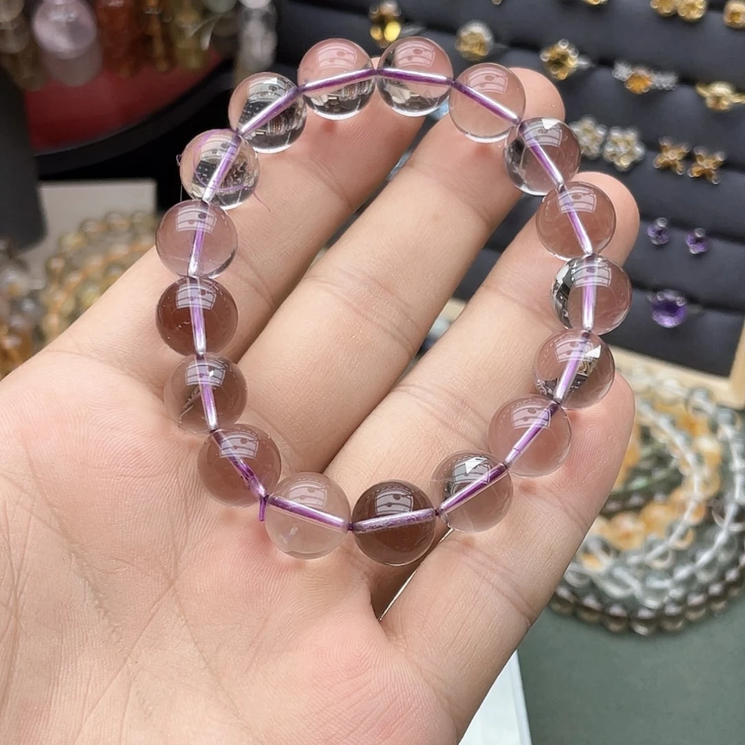 未镶嵌手链烟晶卡12玻利维亚紫水晶