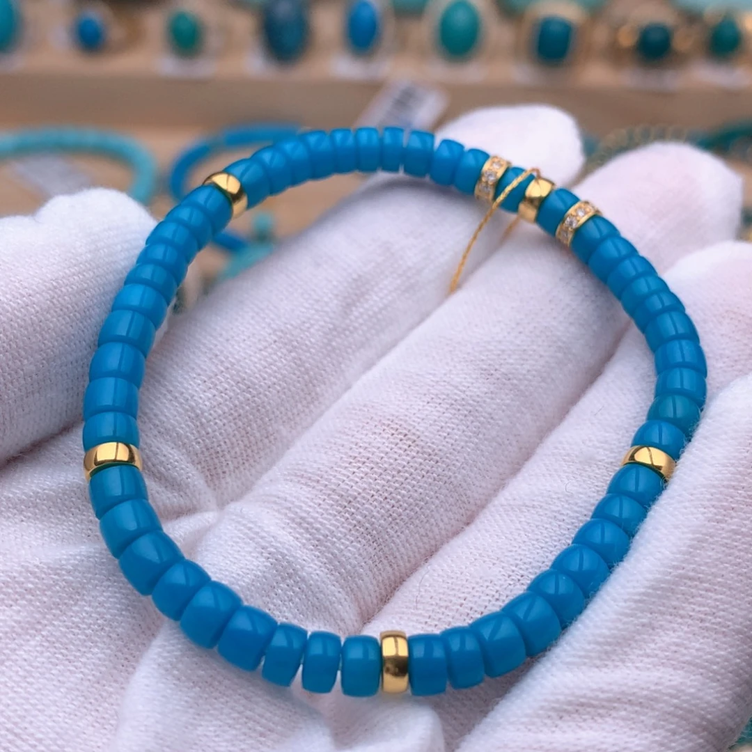 E***u绿松石未镶嵌珠宝奇石