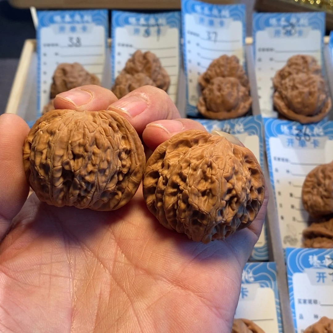 文玩核桃把件全品无修42尺磨盘