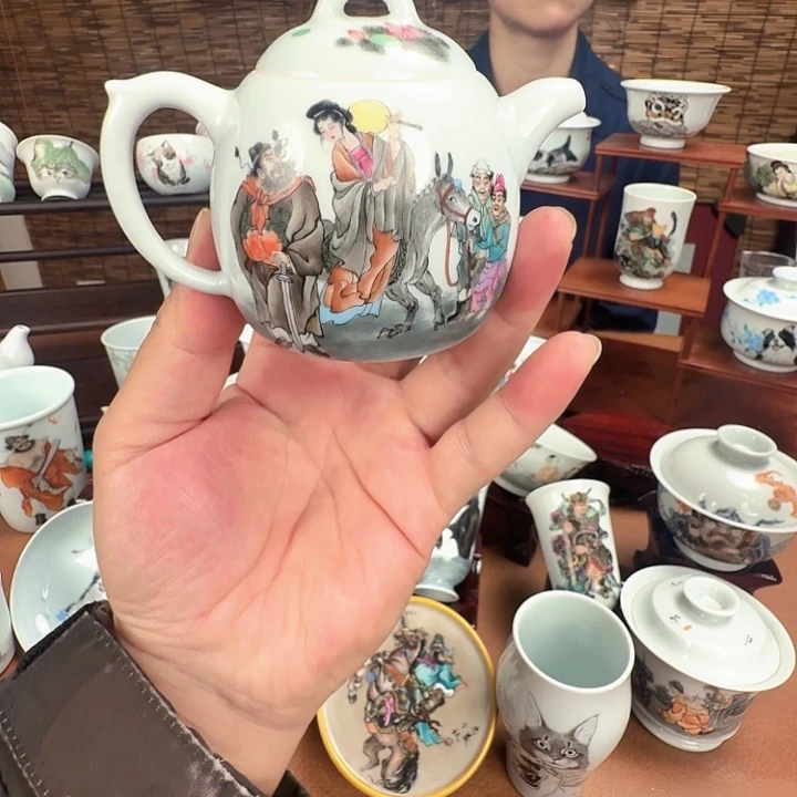 摆件景德镇手工手绘情