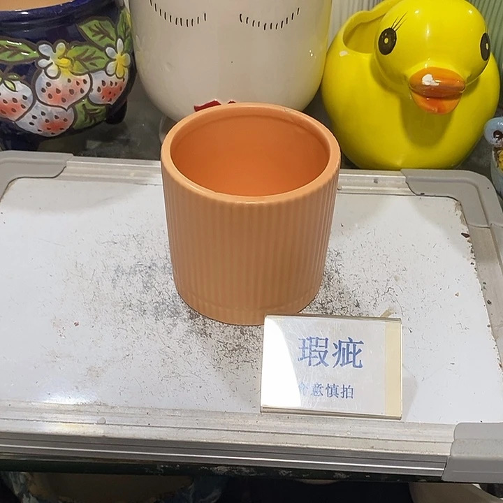 紫砂花盆多肉植物盆瑕疵有孔