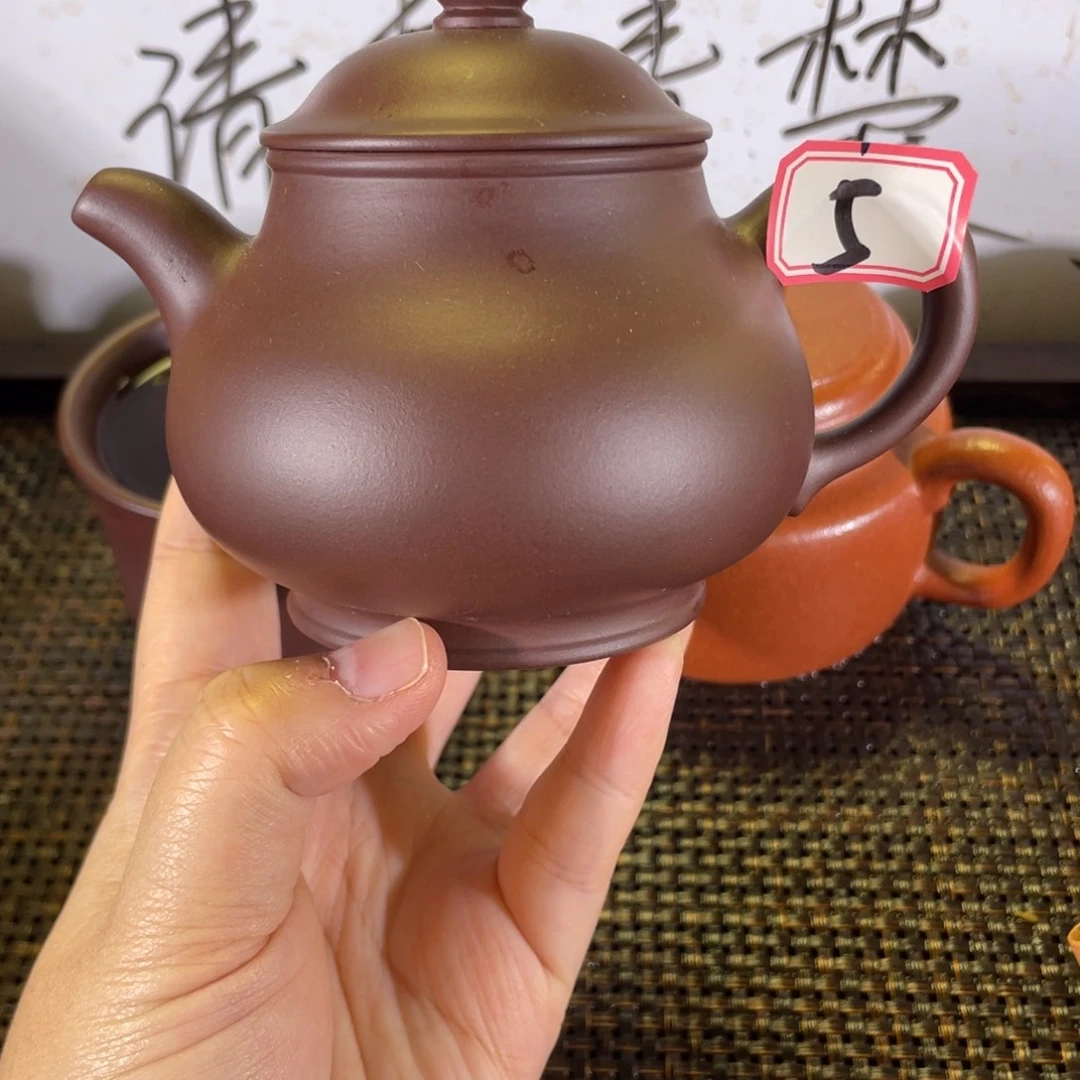 顺***^茶壶紫砂潘壶微瑕