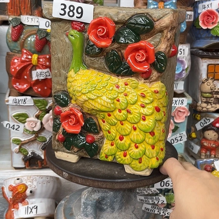 紫砂花盆粗陶材质多肉花盆