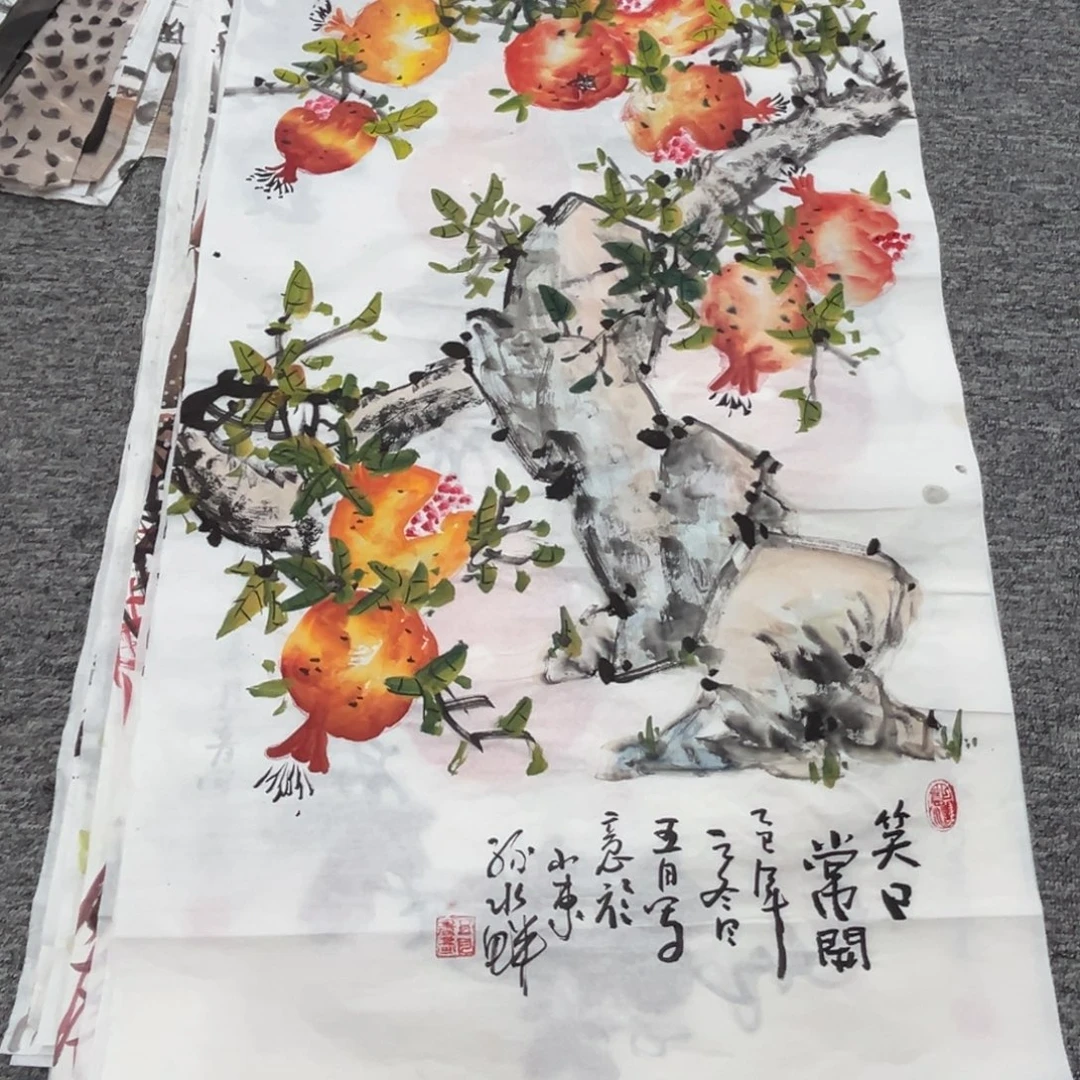 国画绘画作品多次参加全国美展100.50