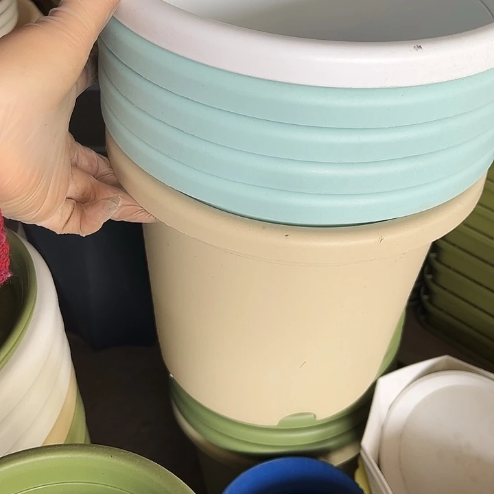 塑料瑕疵四季盆4号1113