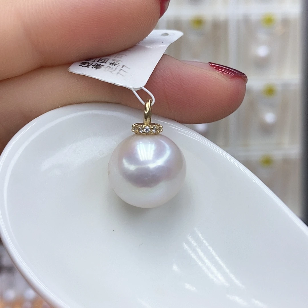 项链淡水珍珠合金