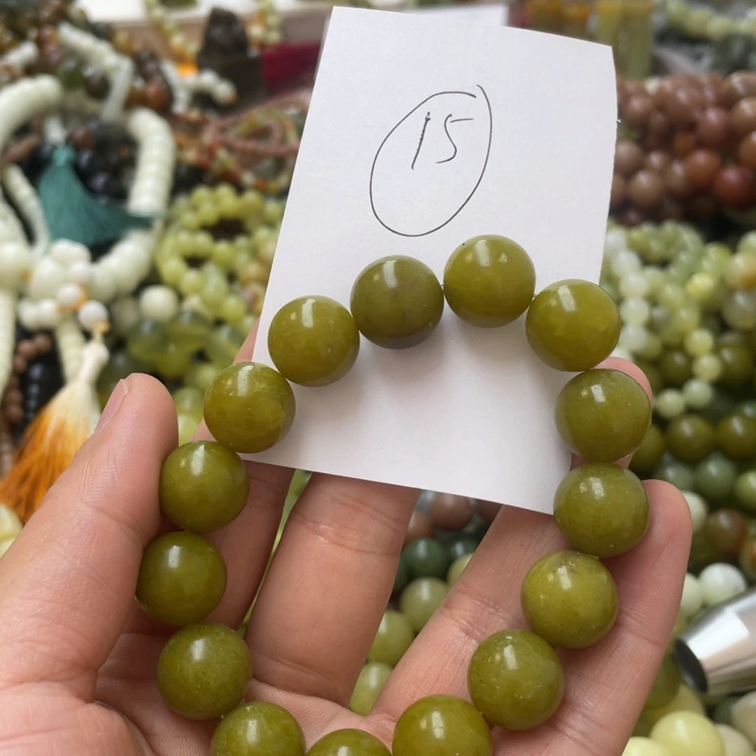 蛇纹石玉手链未镶嵌