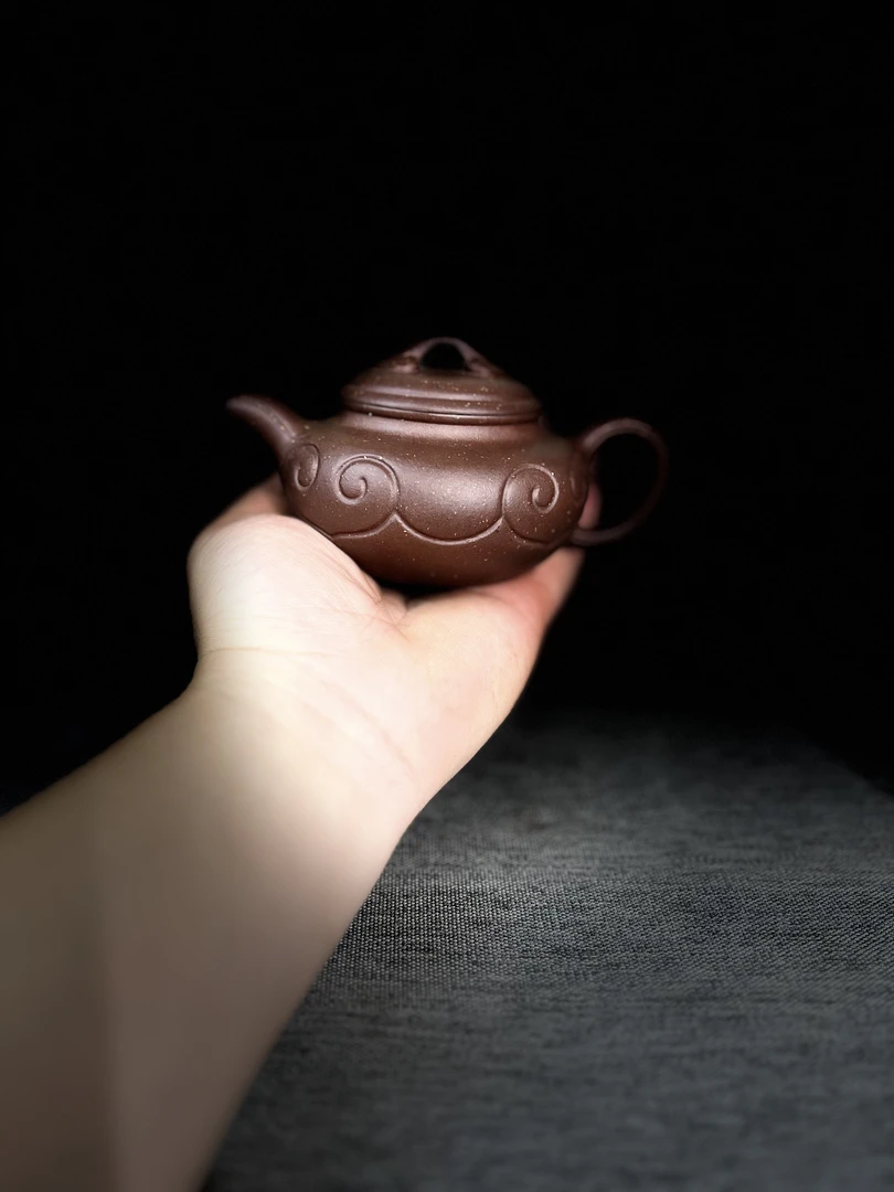 宜兴紫砂黄龙山料仿古如意新号放狠福利