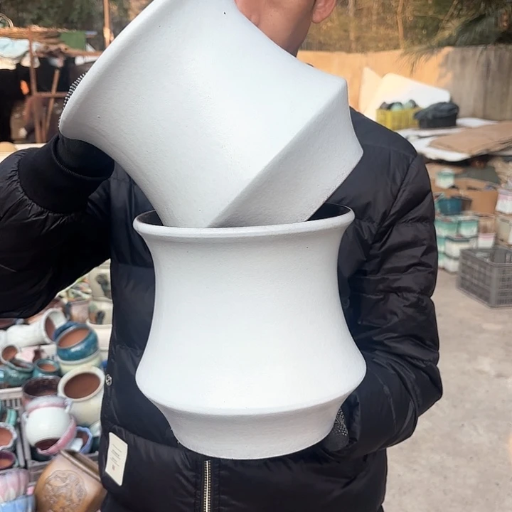 红陶轻奢风小蛮腰两个口径20*20