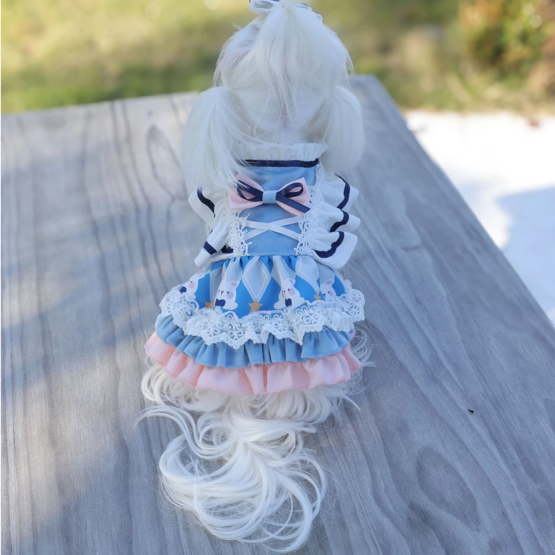 GemPaws原创狗狗衣服秋冬洛丽塔宠物连身裙小型犬约克夏马尔济斯