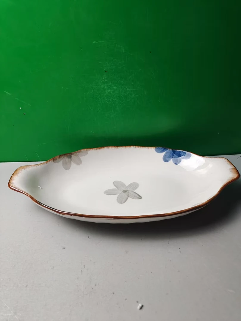 M1366 鱼盘（口径33，高4）陶瓷餐具 D1