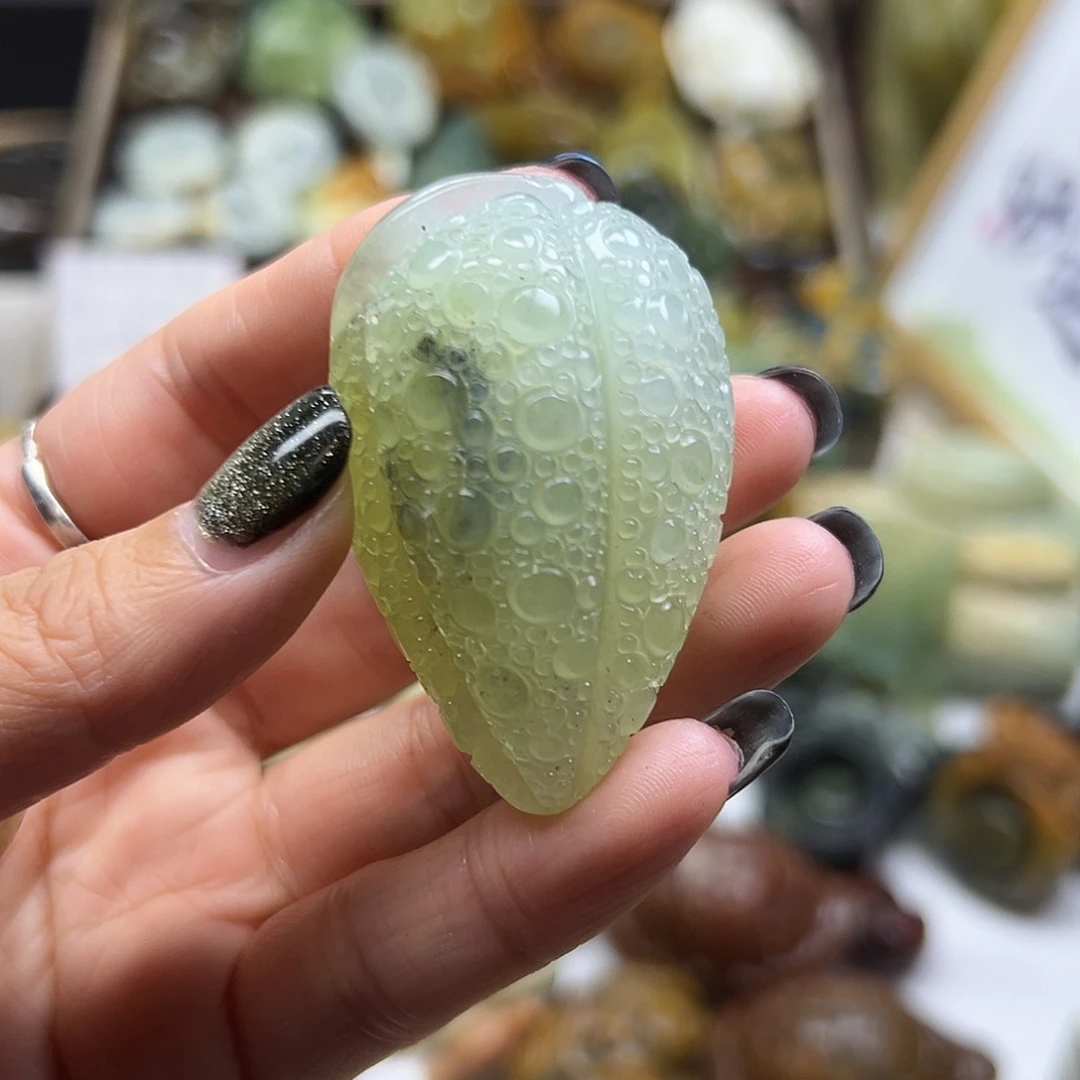 未镶嵌岫玉颈饰岫玉水墨福瓜