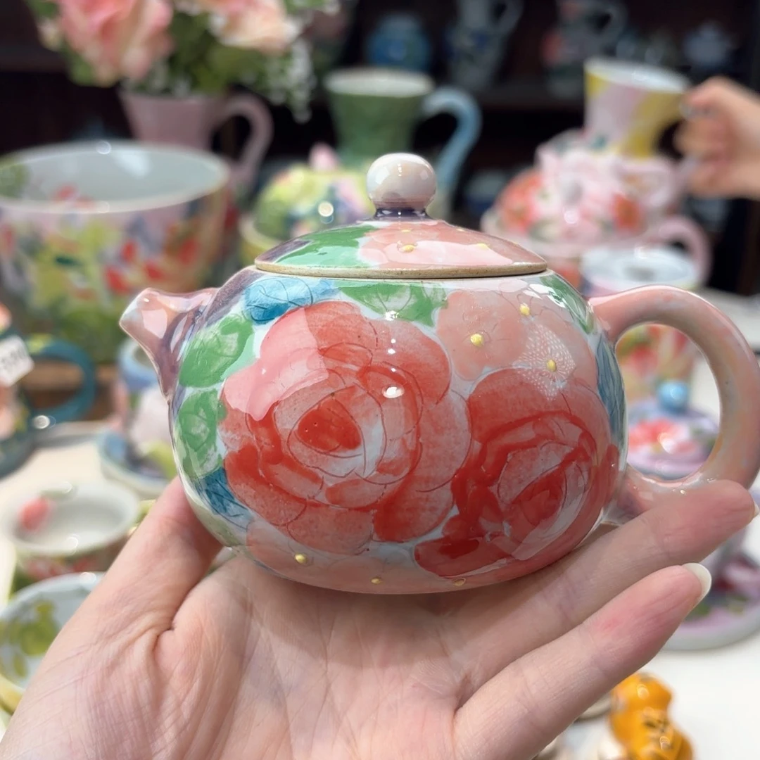 景德镇手绘高温釉下彩陶瓷茶具