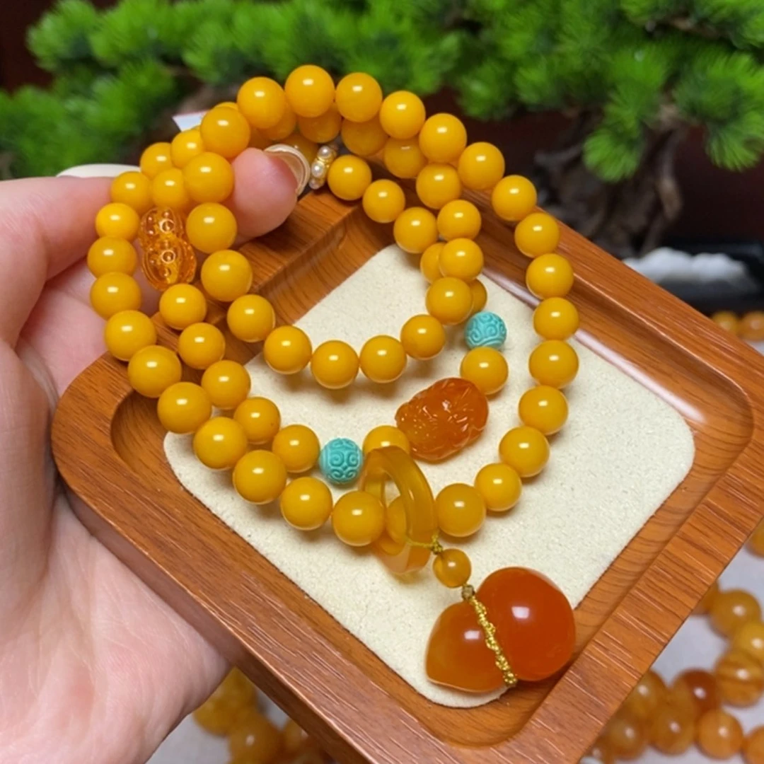 【闪购商品】未镶嵌颈饰蜜蜡手串